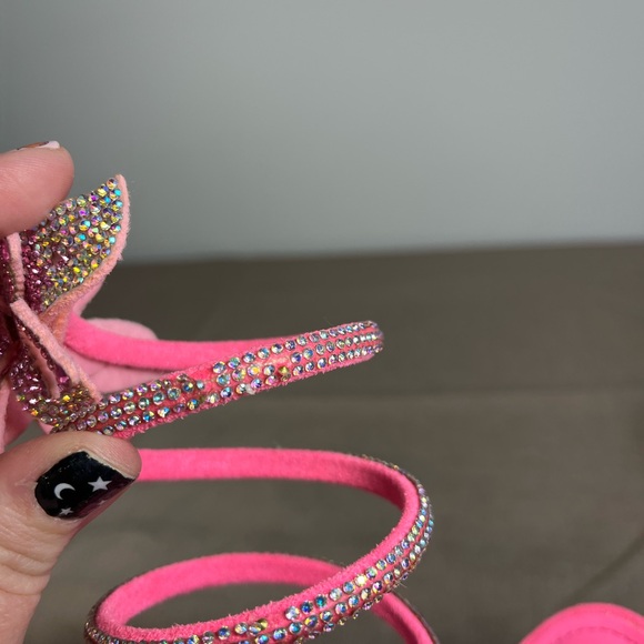 Glamorous Pink Floral Heels - Picture 7 of 8